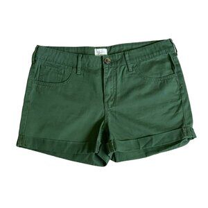 Andrea Jovine Shorts green 3" inseam size 8